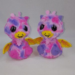 Hatchimals Giraven Set 2 Electronic Pet Tie Dye Plush Twin Pair